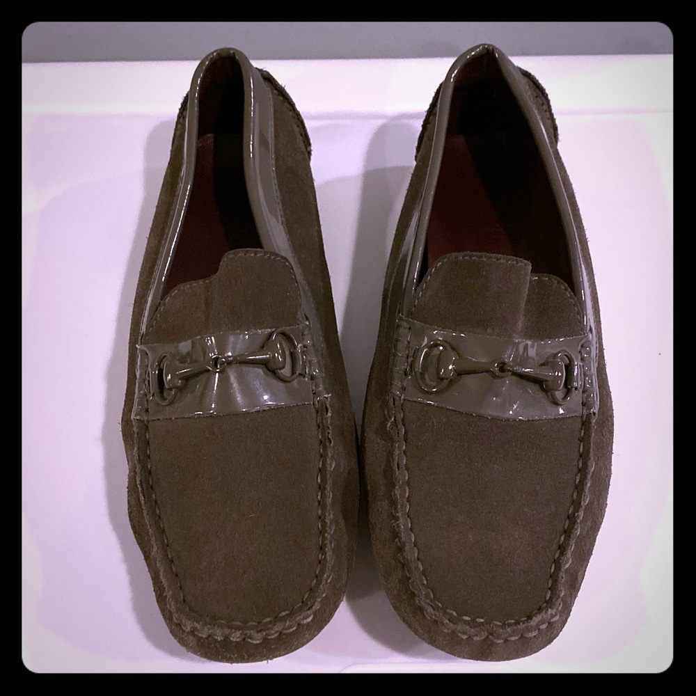 Cole Haan Grey Suede Loafers